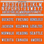 Custom Orange White-Royal Mesh Authentic Throwback Football Jersey Custom Orange White-Royal Mesh Authentic Throwback Football Jersey