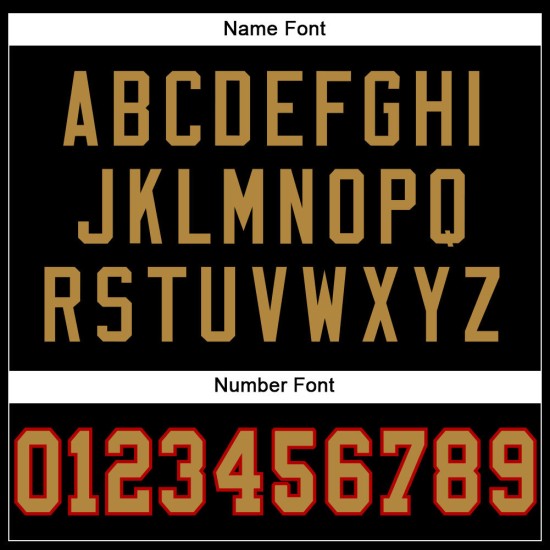 Custom Black Old Gold-Red Mesh Authentic Football Jersey Custom Black Old Gold-Red Mesh Authentic Football Jersey