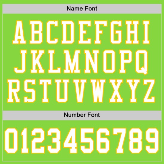 Custom Neon Green White-Yellow Mesh Authentic Football Jersey Custom Neon Green White-Yellow Mesh Authentic Football Jersey