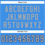 Custom Powder Blue Gray-Navy Mesh Authentic Football Jersey