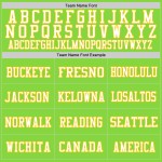 Custom Neon Green White-Yellow Mesh Authentic Football Jersey Custom Neon Green White-Yellow Mesh Authentic Football Jersey