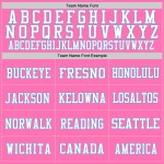 Custom Pink Light Blue-White Mesh Authentic Football Jersey Custom Pink Light Blue-White Mesh Authentic Football Jersey